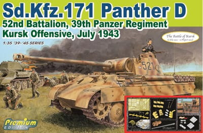 Dragon Modelbouwpakket Militaire voertuigen - 6867 Sd.Kfz.171 Panther D 52nd Battalion - 39th Panzer Regiment Kursk Offensive - July 1943 Plastic - 1:35 - Modelbouw