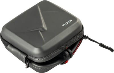 Telesin Shockproof Opbergcase voor Actioncam - Geschikt voor GoPro, DJI & Insta360 - Spatwaterdicht & Krasbestendig - EVA Hardcase - Zwart