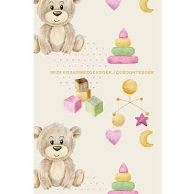 Mijn Kraambezoekboek / Geboorteboek ! Geschikt Als Kraamcadeau Meisje En Kraamcadeau Jongen - Gold Arts Books