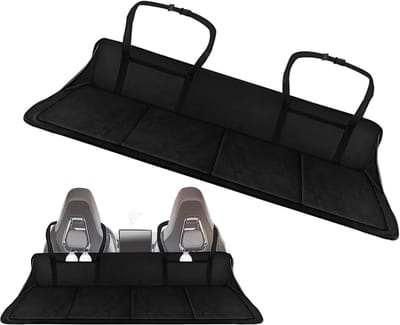 Autozitje Verlengplateau - Reisverlengbed - Kamperen Reizen - Niet-Opblaasbaar - 42x128cm - Zwart