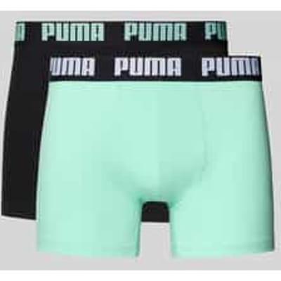 Heren effen boxershots van biologisch geteelde katoen - Mint Jelly - Black - S - 2 paar