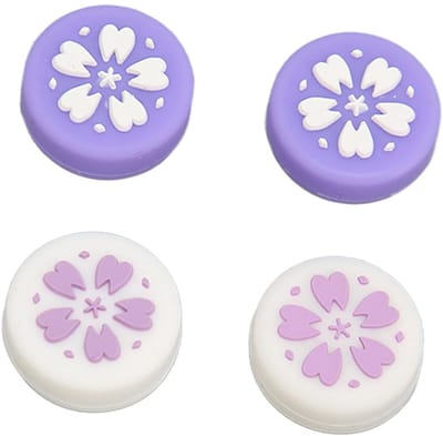 Dailygoods- Thumb Grips 4 Stuks - Duimgrepen voor Switch - Antislip Joystickdoppen - Lichtgewicht en Dun - Stijlvolle Designs - Controller Grips