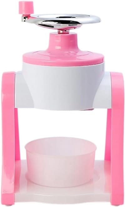 Handmatige mini ijsscheermachine met zwengel, draagbare sneeuwkegelmaker voor geschoren ijs en smoothies, geschikt voor picknick en thuis