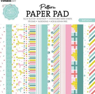 SL Pattern Paper Pad Birthday Sweet Stories nr.180