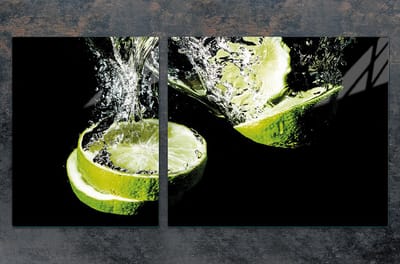 TMK ArtDeko - Snijplank - Limonkekleur - Glas - 100x52 cm