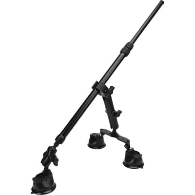 Zuignap Mount Kit Geschikt voor Insta360 X5 X4 X3 X2 Actiecamera Auto Dak Camerahouder en 120cm Selfie Stick black