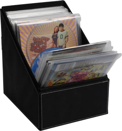 Opbergbak voor mediahoes - Kunstleer met hoogwaardige stiksels - 36 hoezen voor cd's dvd's videogames