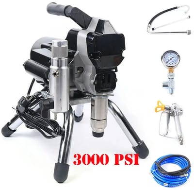 Airless Verfspuit - Elektrische Verfspuit - 2200W Hoge Druk - 3000PSI Verfmachine - voor Muren - Hout en Metaal - Verfspuit Systeem
