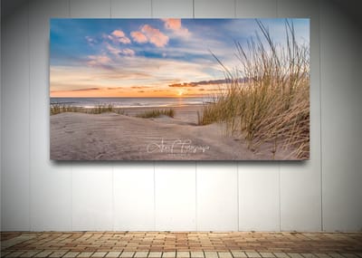 Foto op Canvas - Strand AlexF039 – Formaat 120 x 60cm - Wanddecoratie - Muurdecoratie woonkamer - Slaapkamer decoratie - Kamer accessoires - Schilderijen op canvas