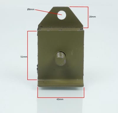 rms motorsteun voor piaggio 50 ape tm p 1985-1989 127350 nieuw