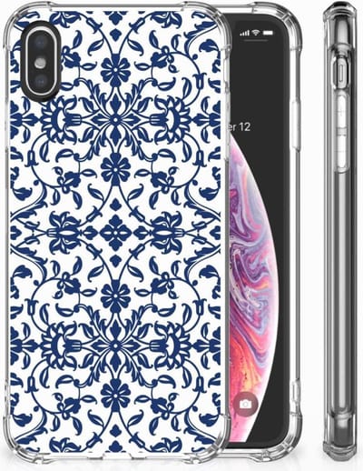 Back Cover voor Apple iPhone X | Xs Case Flower Blue