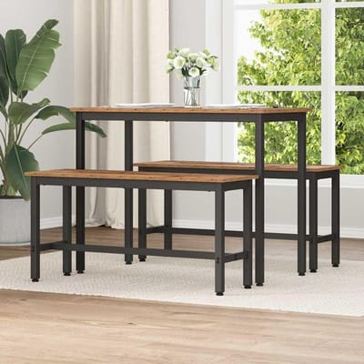 Eetkamerbank - Zitbank - Moderne Woonkamer - In Hoogte Verstelbaar - 100 cm - Zwart Eikenlook