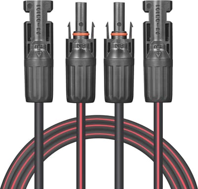 Zonne Kabel 9 m 4 mm² - Koper met Connectoren voor Zonne-energie Systemen