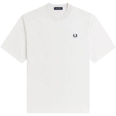 T-shirt Korte Mouw Fred Perry Back Print Text T-Shirt