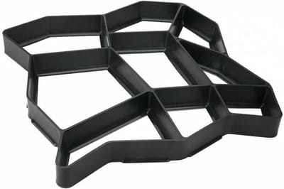 Beton Mallen - Pad Vorm - Tuin Decoratie - Herbruikbaar Materiaal - 35x35x3.5CM - Zwart