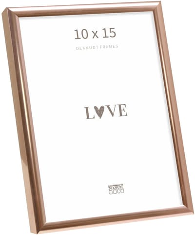 Deknudt frames fotolijst S027A5 - smal rosé goud aluminium - 10x15 cm