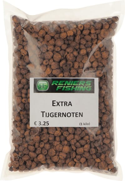 Reniers Fishing Extra Tijgernoten – Droge Tijgernoten 7-15mm voor Karper - Maat : 1 Kilo