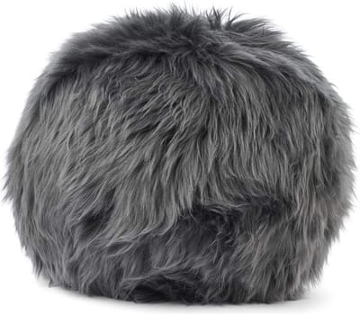 Sheepskin House - Angeliet Kussen - Rond - Langharige Schapenvacht - D35cm