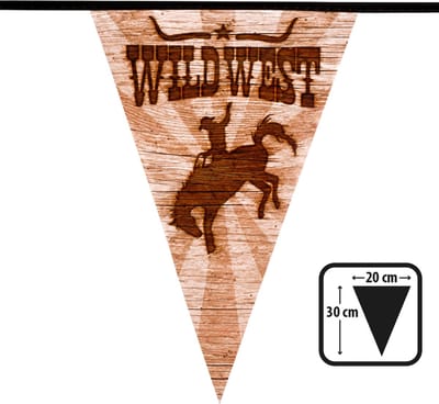 Boland - PE vlaggenlijn 'Wild West' - Cowboys & Indianen - Cowboy & Indianen
