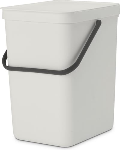 Brabantia Sort & Go Prullenbak - 25 liter - Light Grey