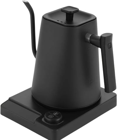 Sensova - Waterkoker 1200W met Temperatuurregeling - 1L Elektrische Koffiepot met Zwanenhals - LED Display - Warm Houden tot 24 Uur - RVS Waterkoker voor Koffie, Thee en Precisie Schenken