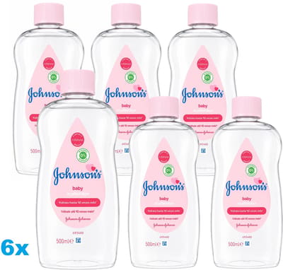 Johnsons's Baby - Baby huidverzorging - Babyolie - 6 x 500ml - 6 Stuks