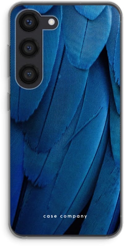 Hoesje geschikt voor Samsung Galaxy S23 hoesje - Pauw - Soft Cover Telefoonhoesje - Bescherming aan alle Kanten en Schermrand