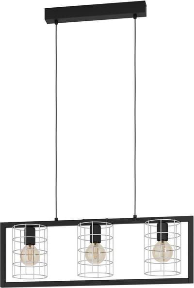 EGLO JUBILY LANGE TAFEL E27 L770 ZWART/WIT