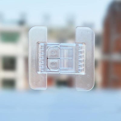 Baby Veiligheid Koelkastslot Kastdeur Lockersluiting Huis Kinderen Veiligheid Bescherming Anti-Open Waterdispenser Slot gray