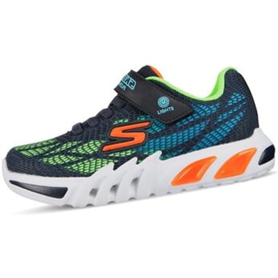 Skechers Flex-Glow Elite - Vorlo Jongens Sneakers - Donkerblauw/Multicolour - Maat 29