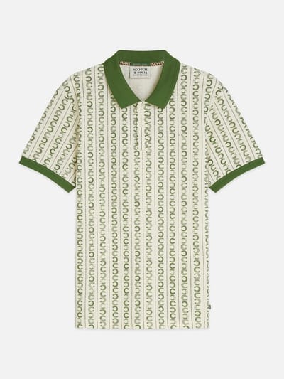 Scotch & Soda Microprinted Regularfit Polo