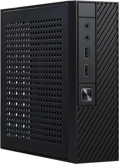 ITX Computer Behuizing - Microserver HTPC Chassis - Desktop Gaming - Compact Ontwerp - 20.5x19x6 cm - Zwart