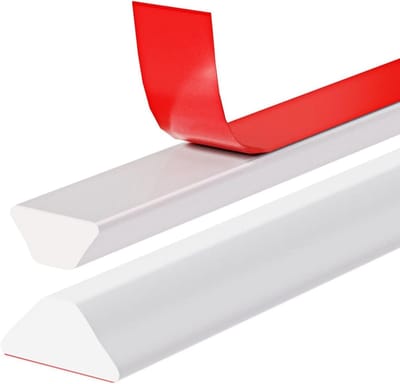 Douchedeurafdichting - Wit 100cm - Douchestrip - Lekstrip Douchedeur - Waterkering - Zelfklevende Waterdrempel - Waterstopper - Douchewaterstop voor Natte en Droge Scheiding