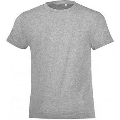 SOLS Kinderen/Kinderen Regent Korte Mouwen Aangepast T-Shirt (Grijze Mergel)
