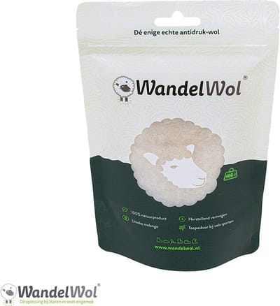 WandelWol 40 gram antidruk-wol - 100% unieke melange - rijk aan lanoline