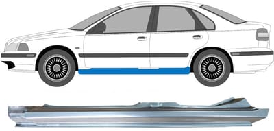 Volledige dorpel voor Volvo S40 V40 1995-2004 / Links