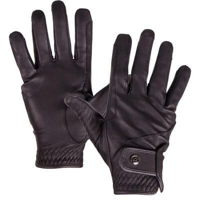 QHP - Handschoenen Leather Pro - Zwart - XS