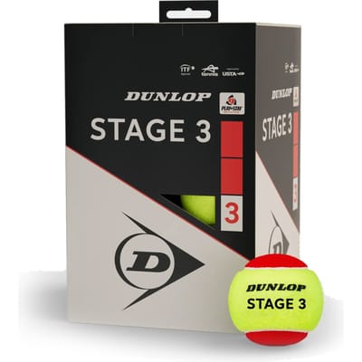Dunlop- Stage 3 Red- Tennis Ballen- 12 doos- Yellow/Red