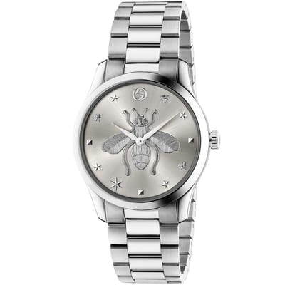 Gucci G-Timeless 38mm unisex roestvrij stalen horloge - YA1264126