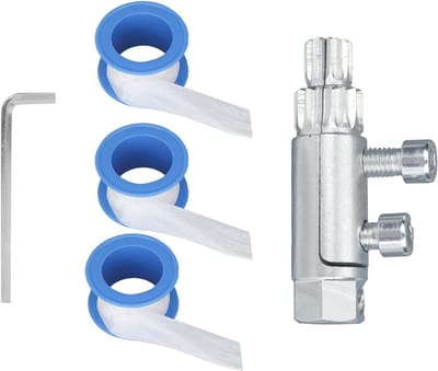 Set van Gereedschap voor het Verwijderen van Gebroken Pijpen met Schroefextractor, Moersleutel en 3 Rollen Tape voor 1/2" en 3/4" Pijpen