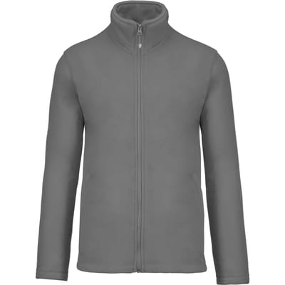 Kariban Microfleece met rits heren K911 - Convoy Grey - 3XL