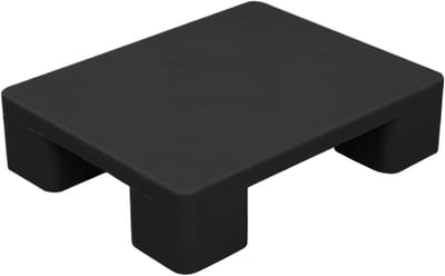 Opslagpallets - Vloeropslag Organisatie - Vochtige Ruimtes - 250kg Draagvermogen - 40x30x12cm - Zwart