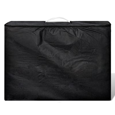 vidaXL - Inklapbare - massagetafel - 4 - zones - met - houten - frame - (creme)