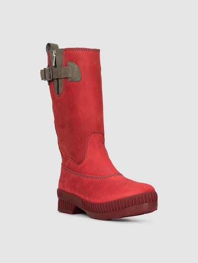 ZOO Adventure - Adisa - Dames - Outdoor laarzen – Rood Wol - Maat 37