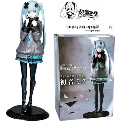20,5 cm op voorraad Hatsune Miku in Een Wereld met Gesloten Ramen Verzamelfiguren Anime Actie Kwaii Miku Figuren Model Speelgoed Kerstcadeau