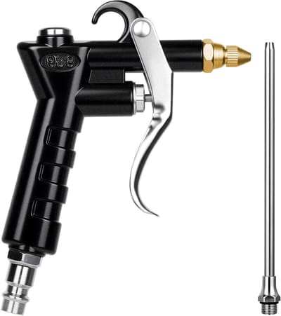 Blowgun voor luchtcompressor met verlengstuk en pneumatische adapter voor efficiënt reinigen en blazen