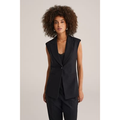 We Fashion Waistcoat Black Size: 32 | Vests Outlet | Dames | Zwart