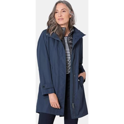 3-in-1-jas met uitneembaar doorgestikt vest - marine - Gr. 38 van Goldner Fashion