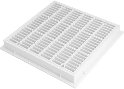 Dailygoody - Zwembad Hoofdafvoer Afdekplaat - Vierkante Bodemafdekking - Wit - Duurzaam Kunststof - Voor Zwembad- en Tuingebruik - 25,4 x 25,4 cm