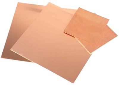 Koperen Plaat - Metaalplaat Koper - Metaalbewerking Hobby - Zuiver Koper Materiaal - 16mm x 200mm x 200mm - Roodkoper